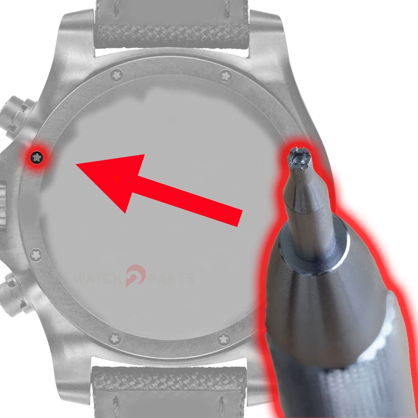 1.6mm Watch Case Back Pentagram Screwdriver for Breitling Avenger Hurricane 50mm Watch Back Cover Tools