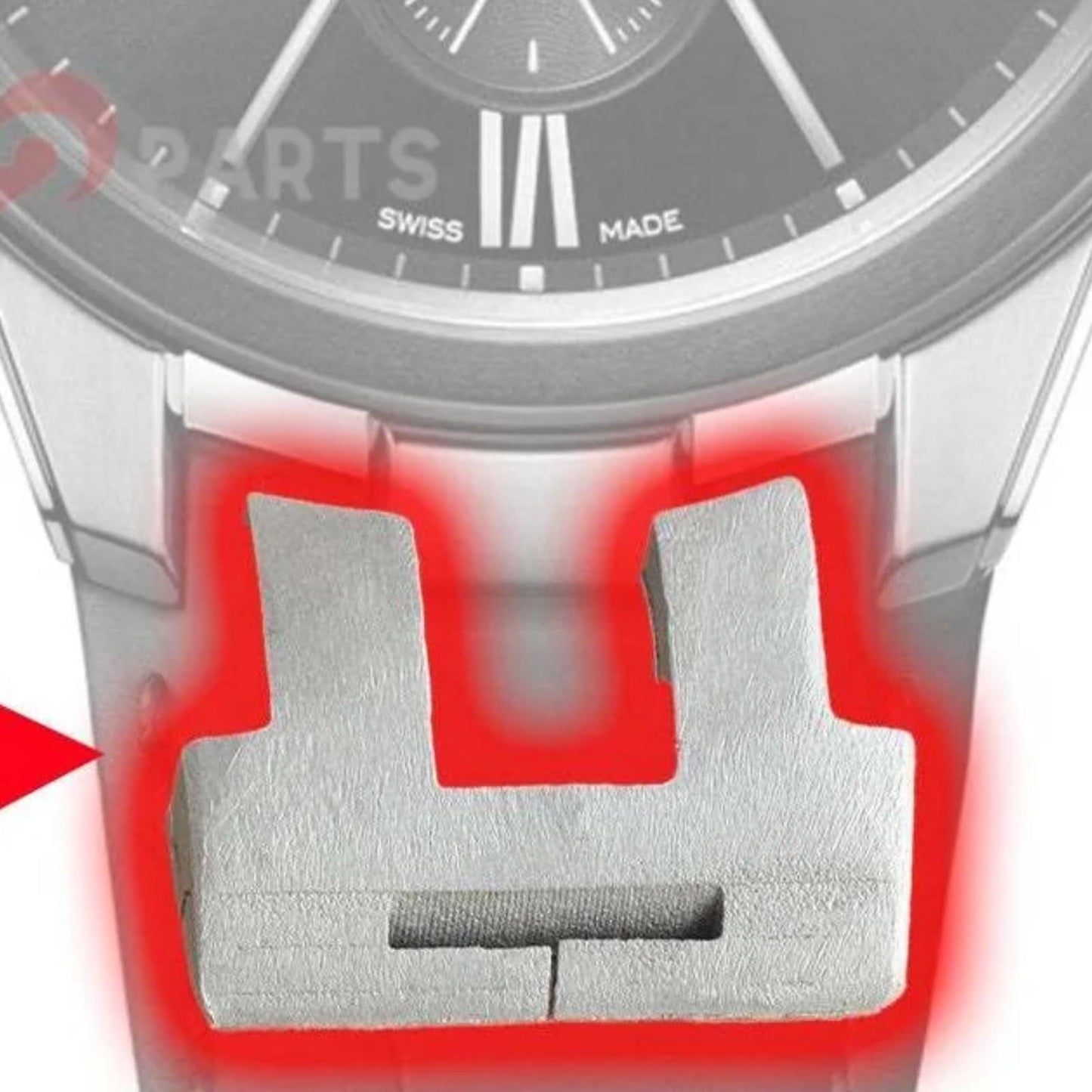 22/26mm Watch Leather Strap Insert Inside Steel for Ulysse Nardin EXECUTIVE Watch Band Link Kit