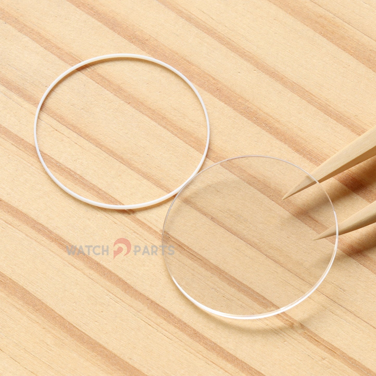 Round Flat Watch Sapphire Crystal for Vacheron Constantin VC Overseas 5500V 42.5mm Front&Case Back Glass