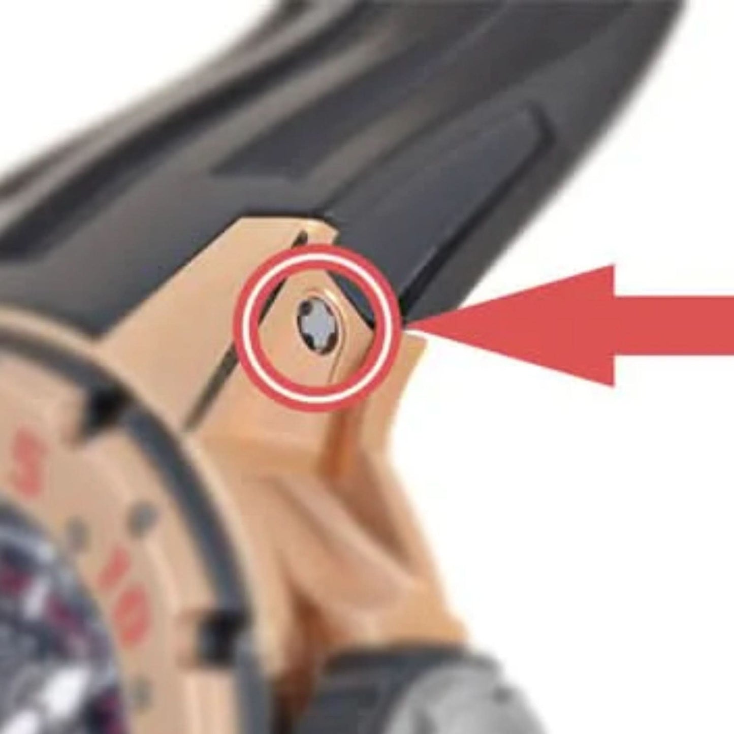 4 Prongs Watch Band Screw for RM Richard Mille Automatic Diver RM028 Watch Screwtube