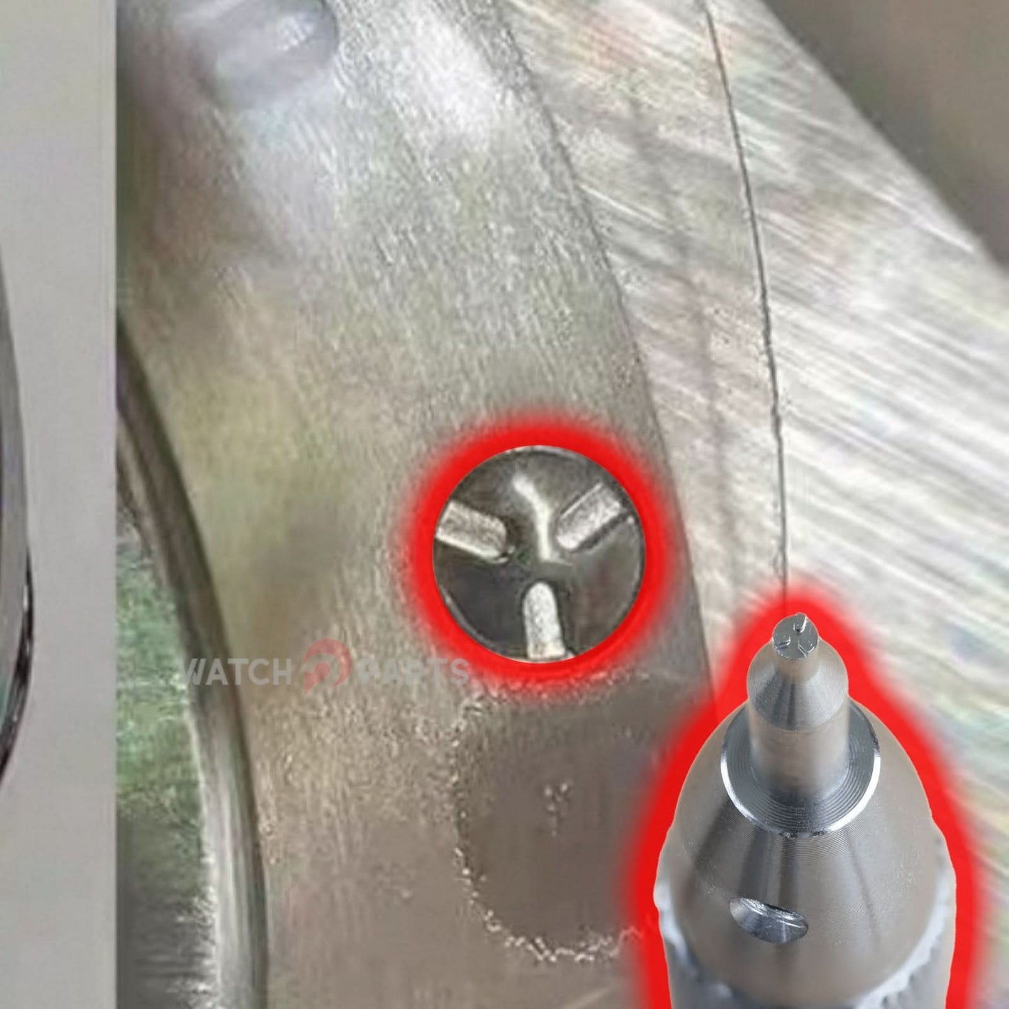 1.35mm Watch Case Back Three Pronged Screwdriver for Vacheron Constantin/Cartier VC Watch Back Cover Tools