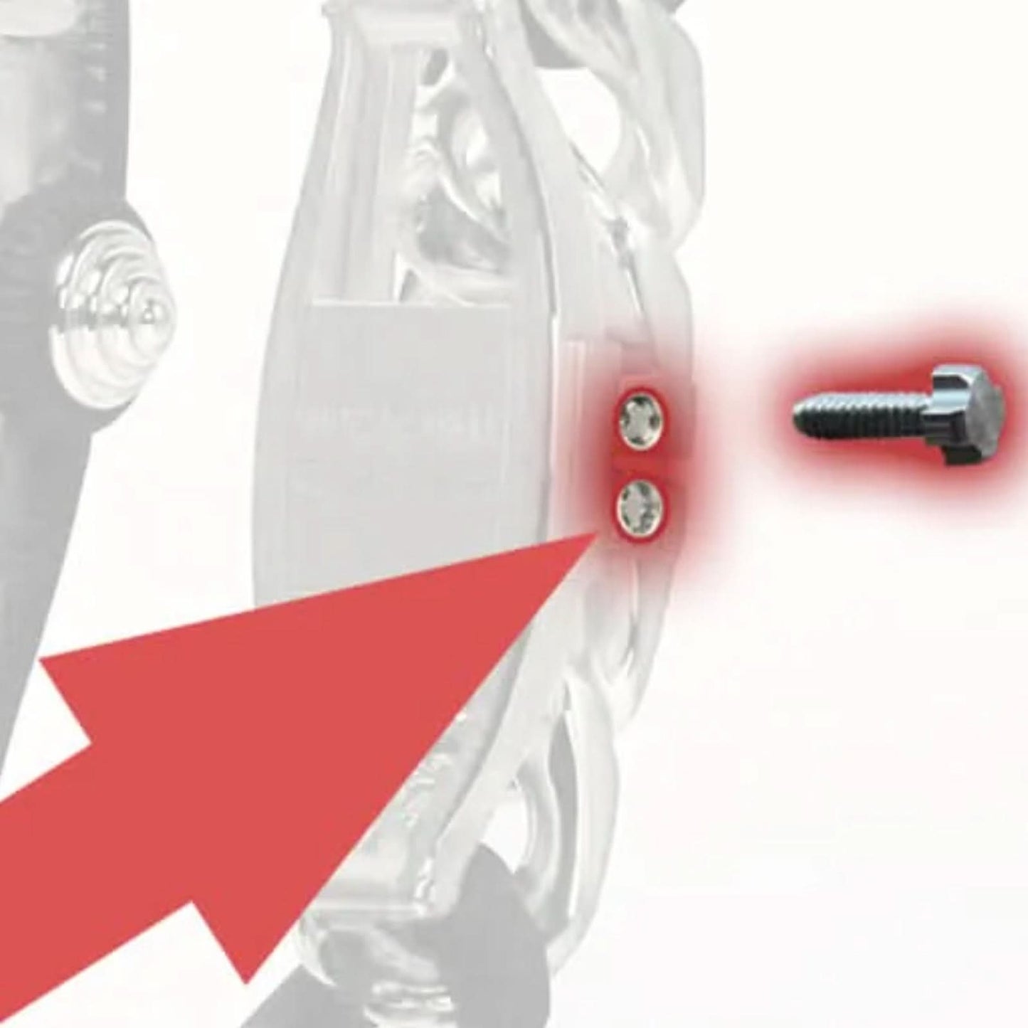 Tornillo de hebilla de reloj de 4 puntas para Richard Mille RM07 Ladys 'Watch Band Back