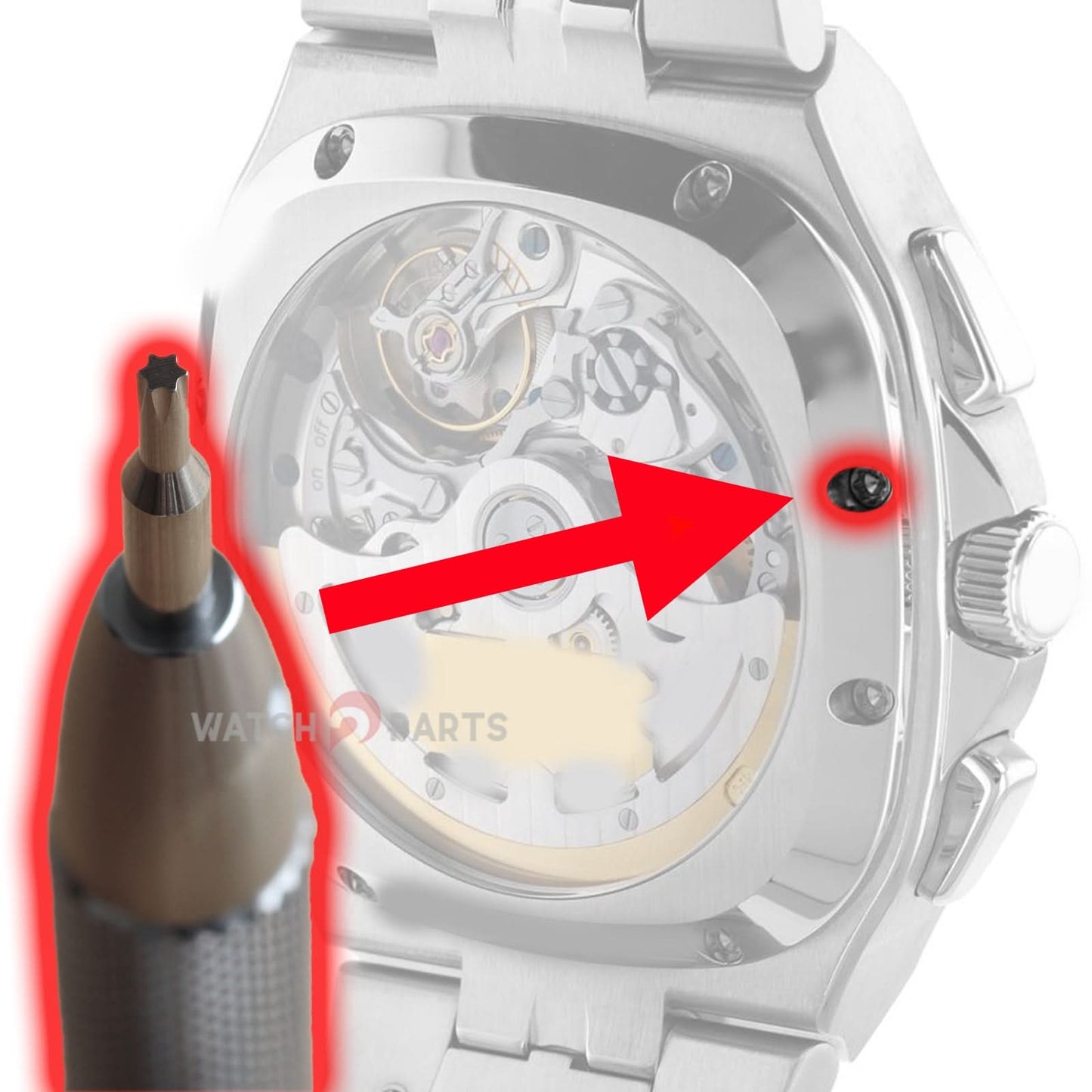 Tournevis hexagonal du boîtier de montée de 1,8 mm pour les outils de couverture de la surveillance de la surveillance d'origine Glashütte