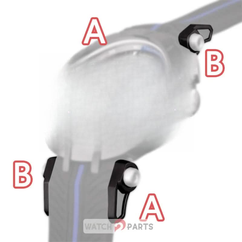 steel watch strap protect guard parts for Tissot T-Sport T-Race T092 watch rubber band