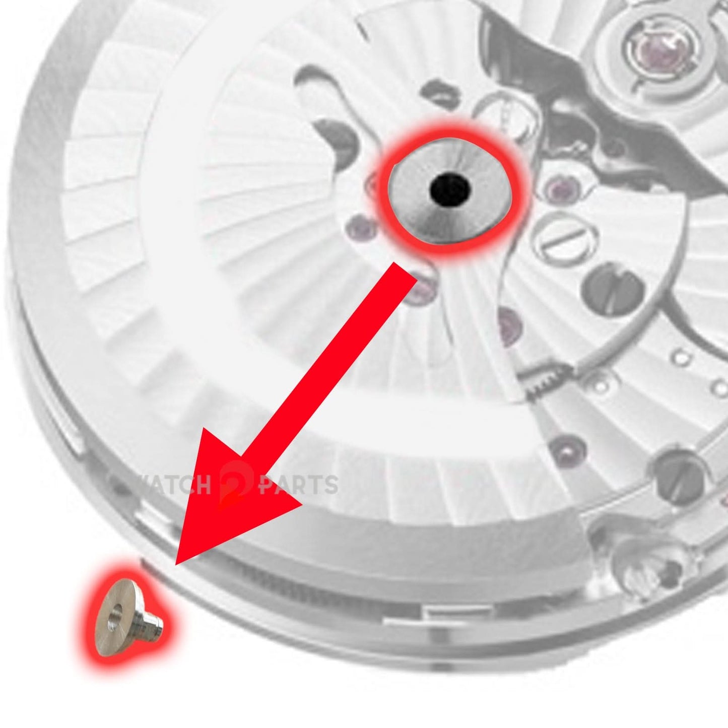 Viatta di movimento per orologi per cuscinetto cuscinetto oscillante Omega Cal.8500 Cuscinetto automatico