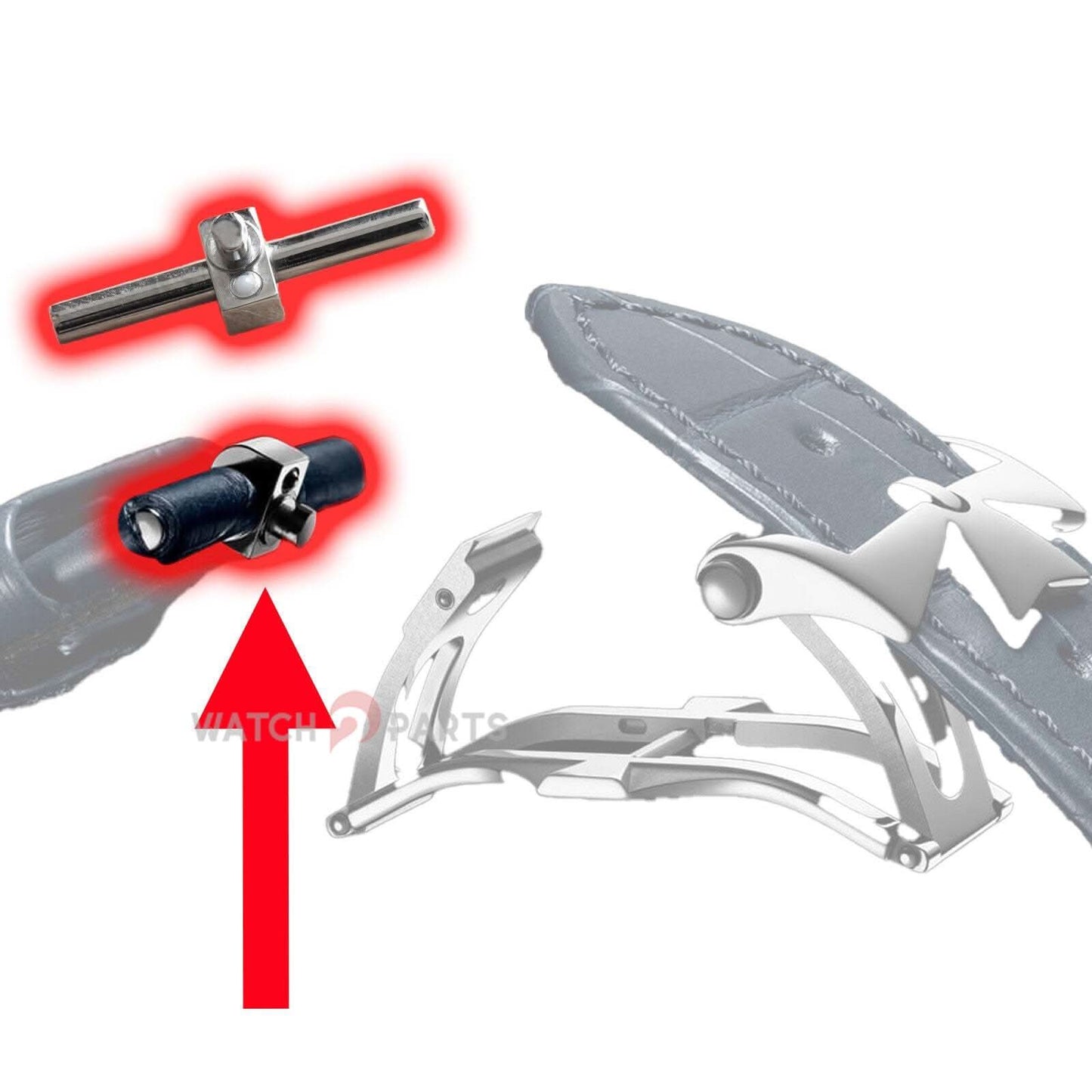 Watch -Gurtschnalle Pin für Vacheron Constantin VC Overseas Engineered Folding Clasp