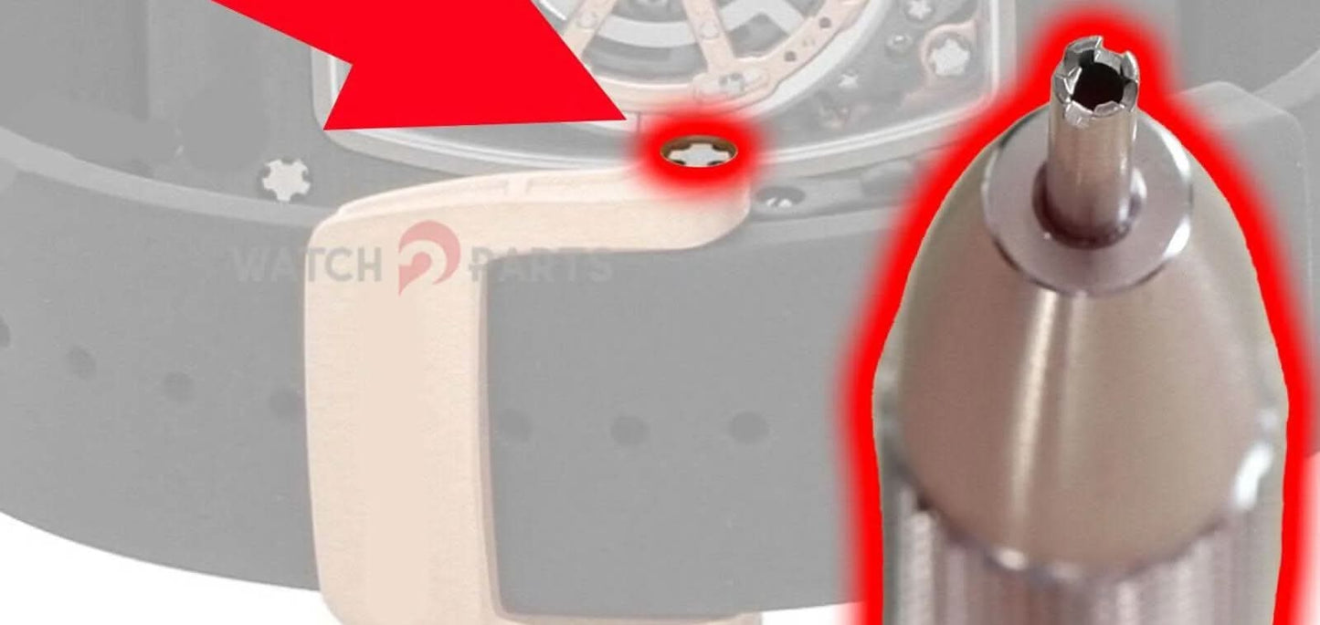 Tournevis à boucle de montre de 1,98 mm pour Richard Mille RM037 / 07 Tableau de sangle de montre 4 Prongs outil