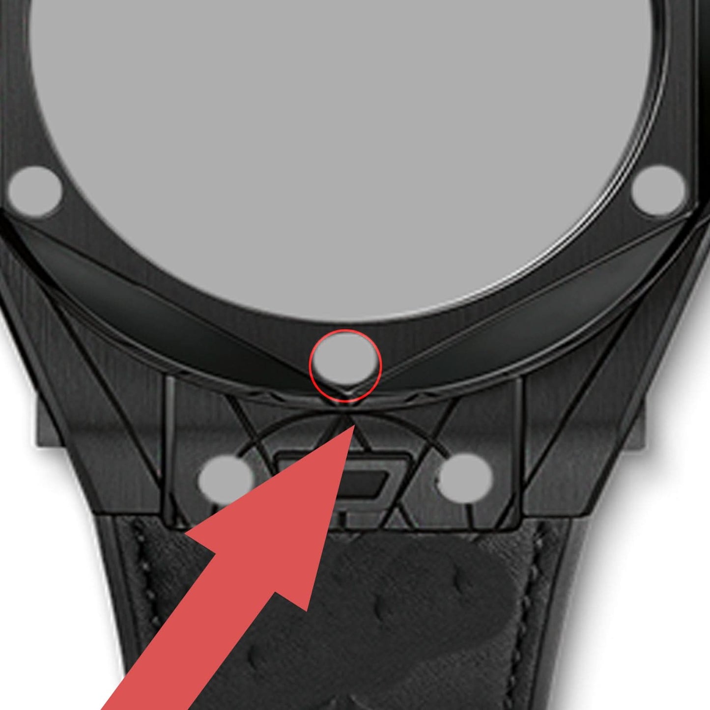 Regarder la vis de la visque H pour hub hublot big bang king a chanté bleu 415 watch case