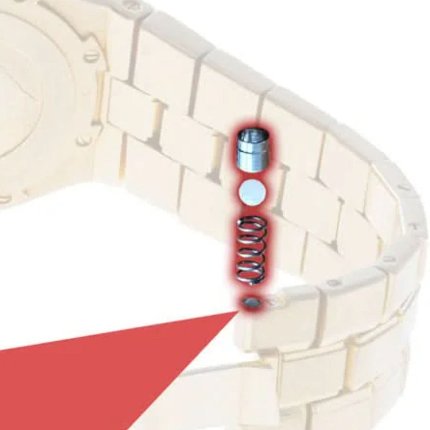 Buckle Ceramic Bead Spring Parts for Audemars Piguet/Patek Philippe/Vacheron Constantin/Tudor Watch Steel K Gold Band