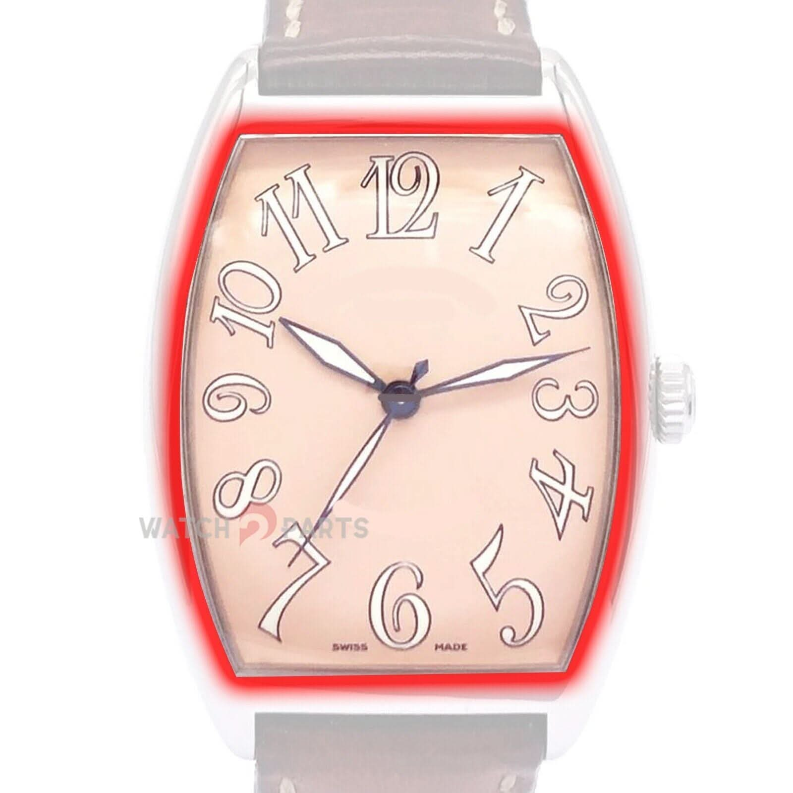 Cristal de zafiro para Franck Muller Cintree Curvex Casablanca 2852/2851 reloj