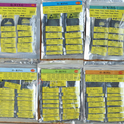 6 Sizes Watch Gasket Set Waterproof Rubber Ring O-Ring for Watch Bezel/Case Back