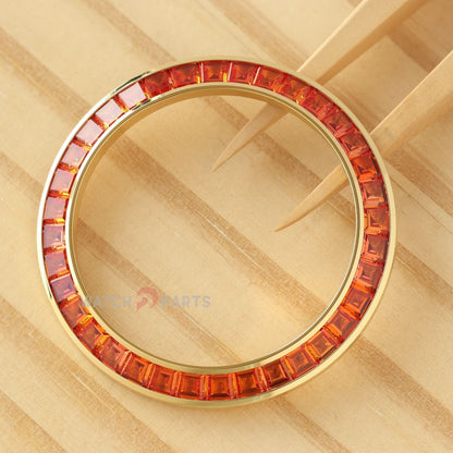 Naranja Gemstone Watch Bezel para Rolex Daytona 40 mm Watch
