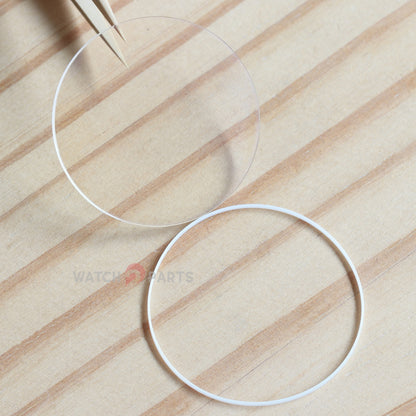 Double-sided AR Coating Watch Sapphire Crystal&Gasket for IWC Pilot Mark 3247/3269 41mm Glass - watch2parts