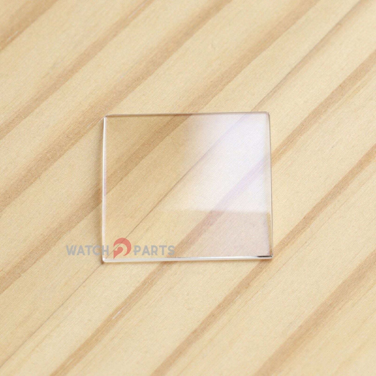 Mira Cristal de zafiro para Cartier Tank MC 3589 Class delantero y estuche Back Watch Glass