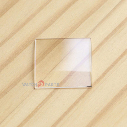 Mira Cristal de zafiro para Cartier Tank MC 3589 Class delantero y estuche Back Watch Glass