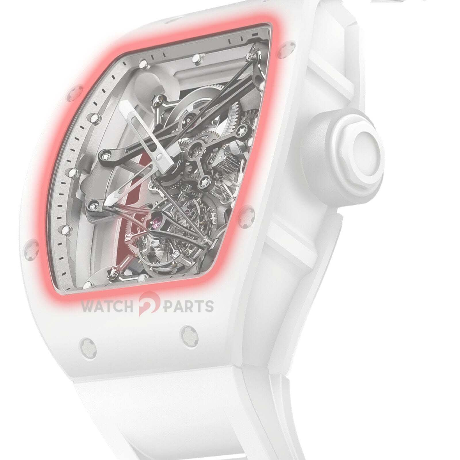 AR revêtement saphir watch cristal pour Richard Mille RM038 Verre de montre automatique