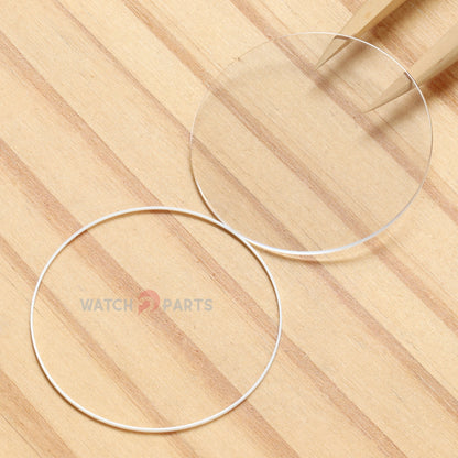 Double Domed Watch Sapphire Crystal&Gasket for Chopard Happy Diamonds 20/7470-20 40mm Glass