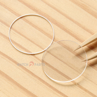 Round Flat Watch Sapphire Crystal for Vacheron Constantin VC Overseas 5500V 42.5mm Front&Case Back Glass