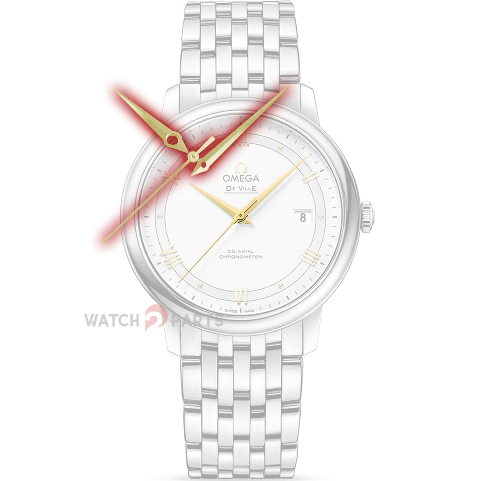 Watch Hands for Omega 424.xx.40 De Ville Prestige 40mm Watch 2500 Movement