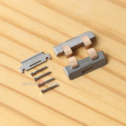 Watch Strap Inserts+Quick Release Component+Screw Pin for Audemars Piguet AP Royal Oak Offshore 42/44mm Watch Leather Band