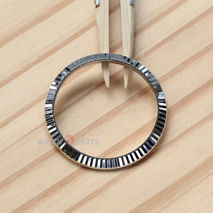 Steel Watch Fluted Bezel Insert for Rolex Day-Date 40 228239/228236/228206 Dog Toothed Ring 40mm Watch - watch2parts
