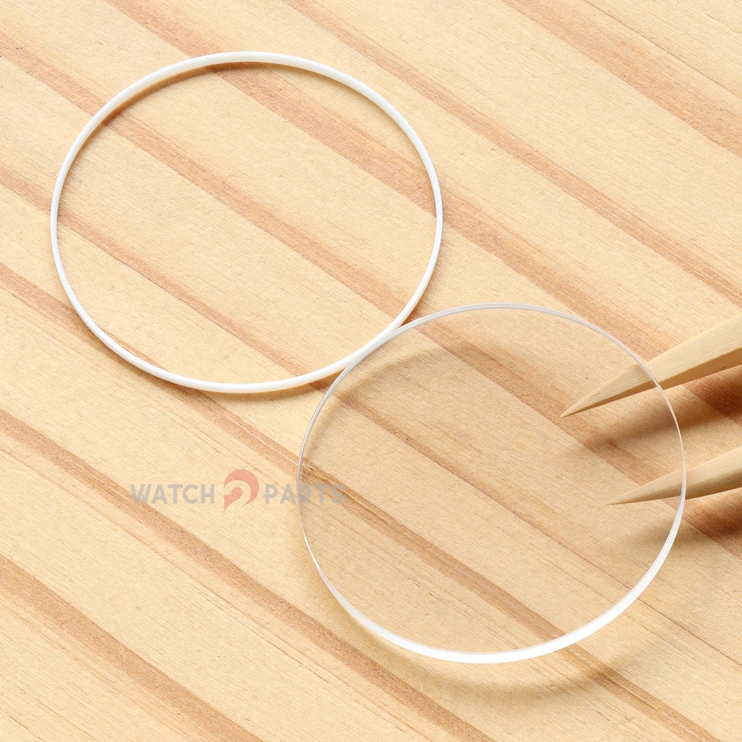 Round Flat Watch Sapphire Crystal for Vacheron Constantin VC Overseas 5500V 42.5mm Front&Case Back Glass