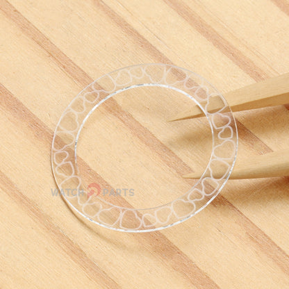 Concentric circles Watch Sapphire Crystal for Chopard Happy Diamonds 209429 32mm Front&Case Back Glass