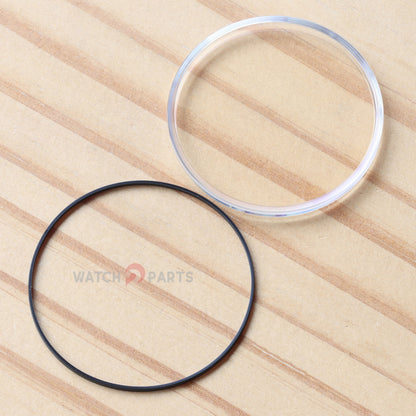 Box-shaped Watch Sapphire Crystal&Gasket for IWC Da Vinci Perpetual Calendar IW3921 43mm Glass - watch2parts