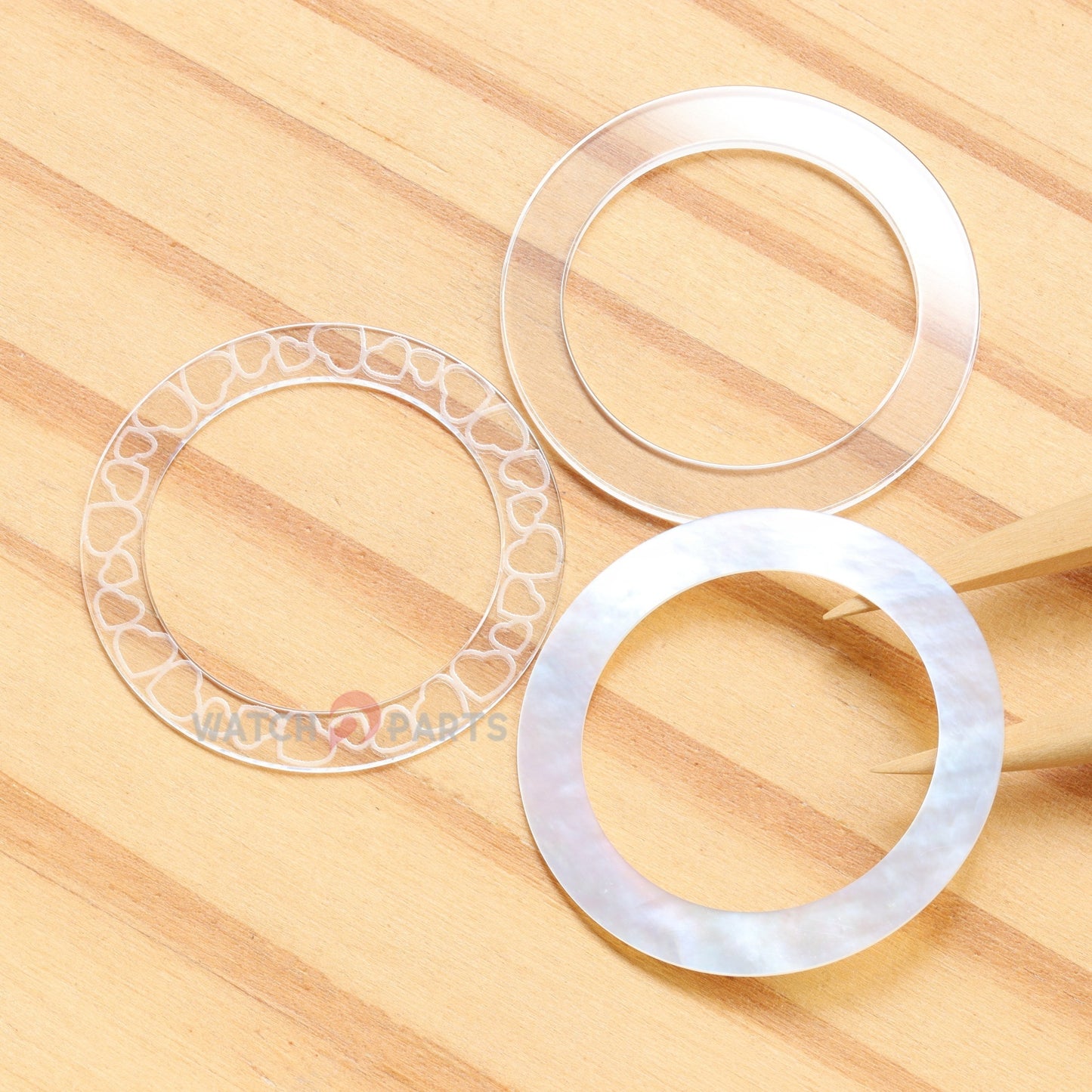 Concentric circles Watch Sapphire Crystal for Chopard Happy Diamonds 209429 32mm Front&Case Back Glass