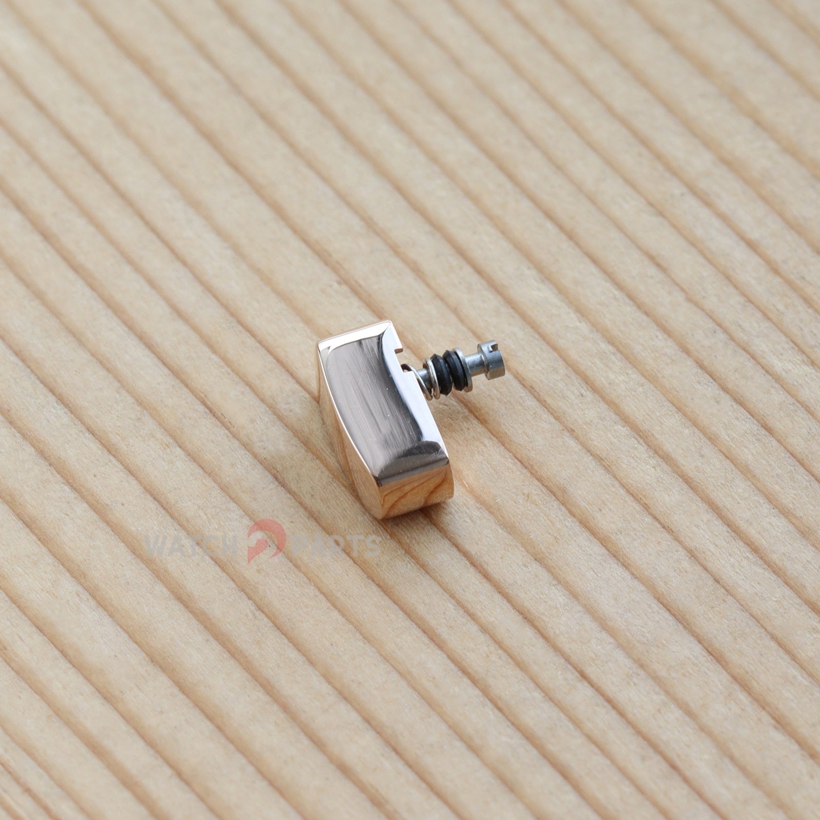 18K Rose Gold/Steel Watch Pusher for Patek Philippe PP 5968 Aquanaut 42.2mm Watch Button - watch2parts