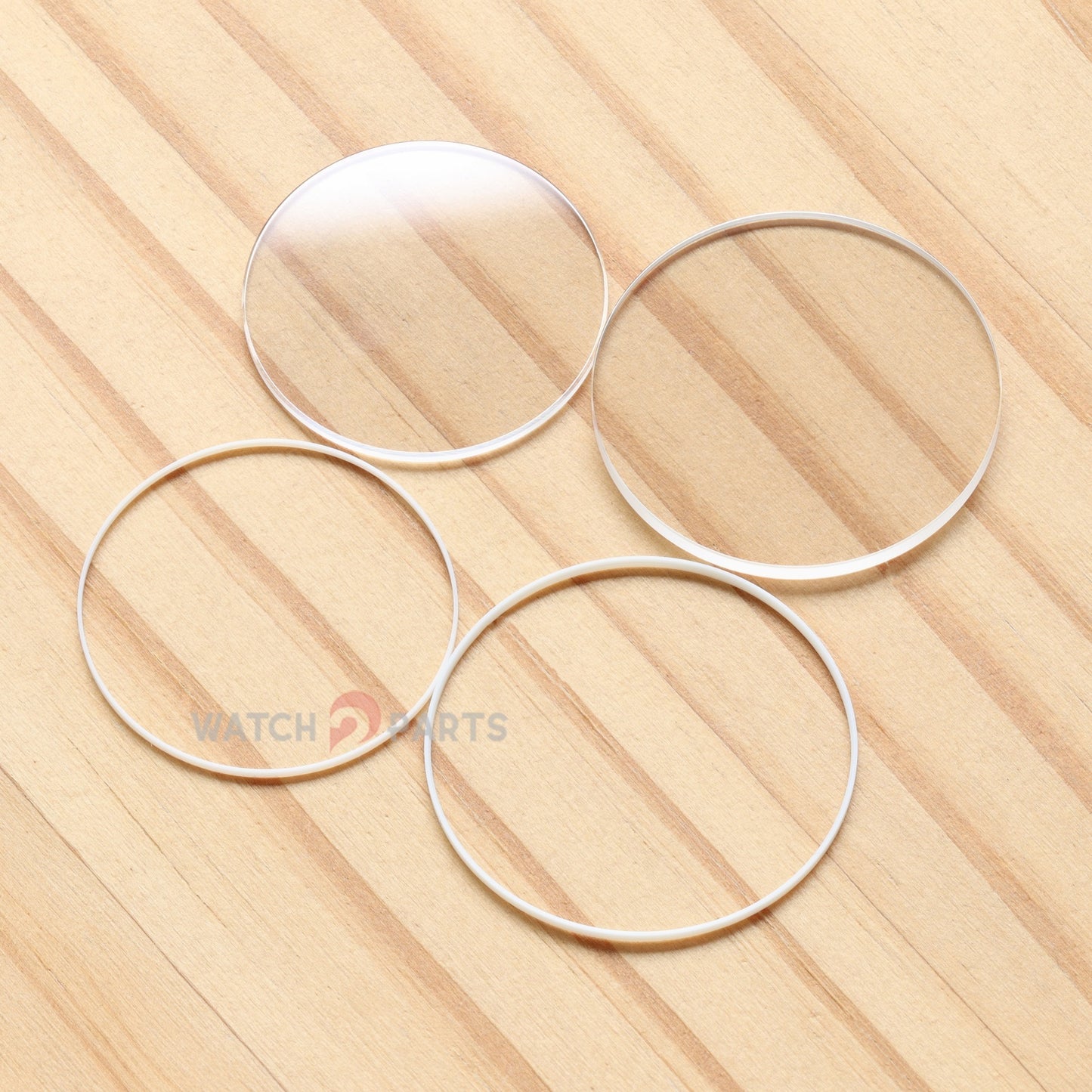 Round Flat Watch Sapphire Crystal for Vacheron Constantin VC Overseas 5500V 42.5mm Front&Case Back Glass