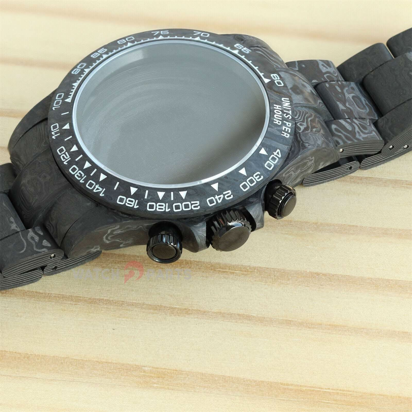 Regarder un étui en fibre de carbone pour Rolex Daytona Cal 4130 Mouvement de montre 116500