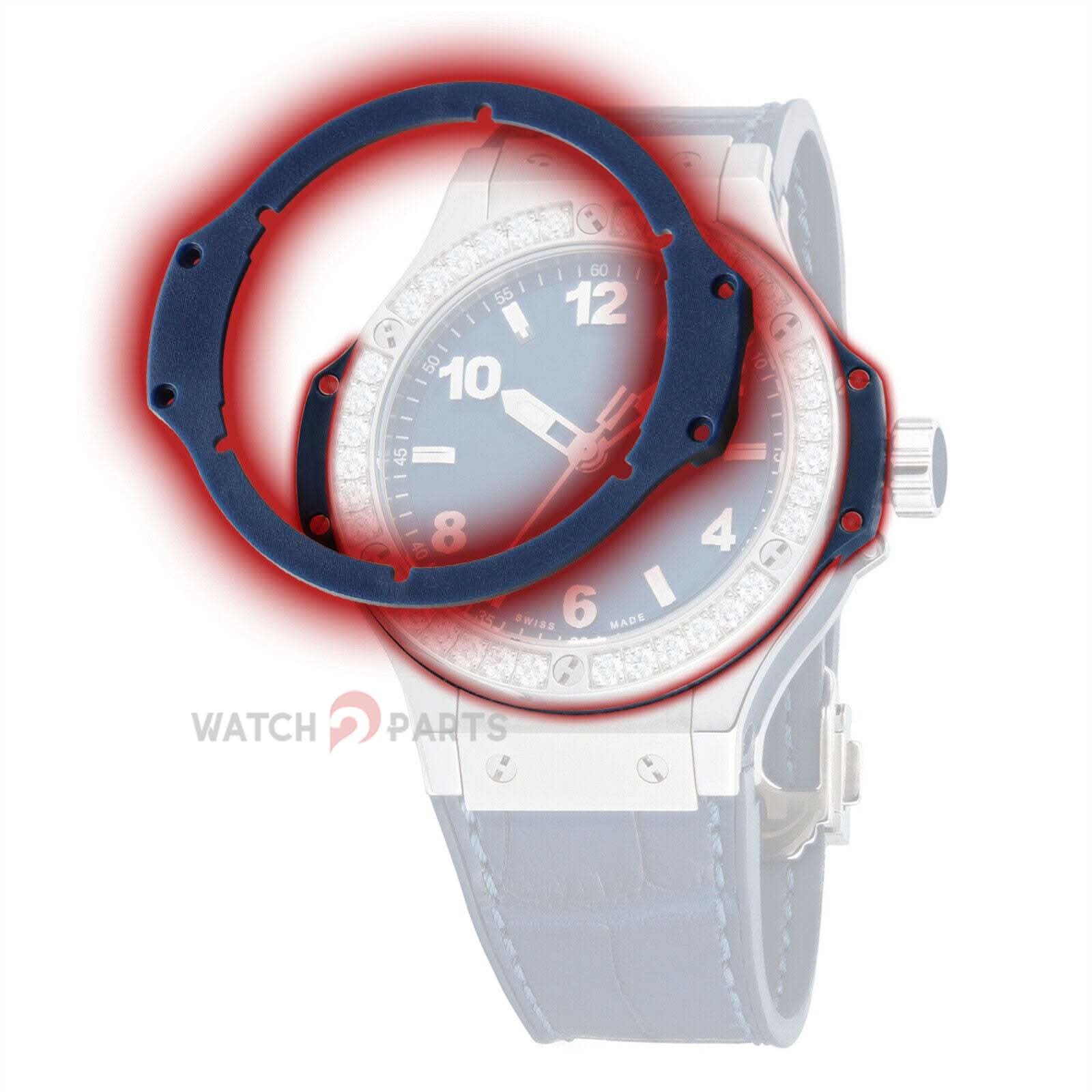 Regarder le joint d'insertion résineux de la lunette pour Hublot Big Bang 38mm 361 365 montre