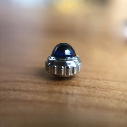 Sapphire Crystal Watch Crown pour Cartier Ronde 42 mm Man Watch (3517)