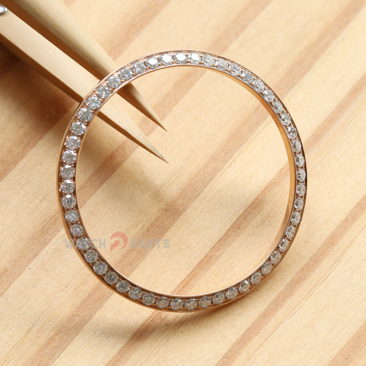 18K Rose Gold Gemstone Bezel for Rolex 126281 Datejust 36 Watch