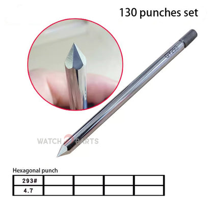 Professional Watchmaker Staking Set–Precision Punch&Anvil Bench Tool Kit for Pressing Hands&Balance Staffs&Gears&Rotor Bearing Screw