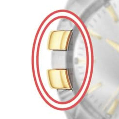 Piezas de guardia de proteger de color dorado para Ω OMG Omega Constellation 35 mm Bisel Piezas fijas