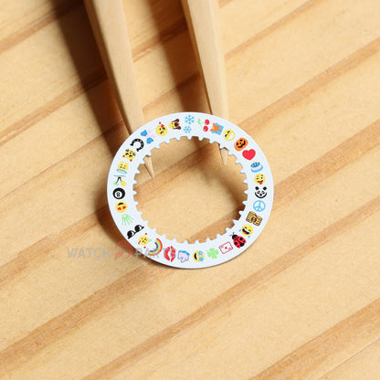 Puzzle Emoji Date Wheel Disc for Rolex Day-Date 36/40 Cal 3155/3255 Watch Calendar