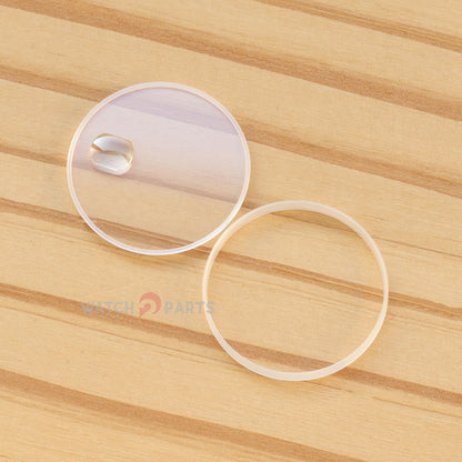 Watch Sapphire Crystal&Gasket for Tudor Prince 73190/94401/73090 33/34mm Watch Glass Date Window