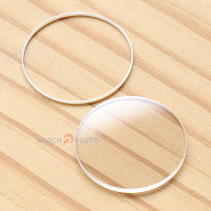 Round Flat Watch Sapphire Crystal for Vacheron Constantin VC Overseas 5500V 42.5mm Front&Case Back Glass