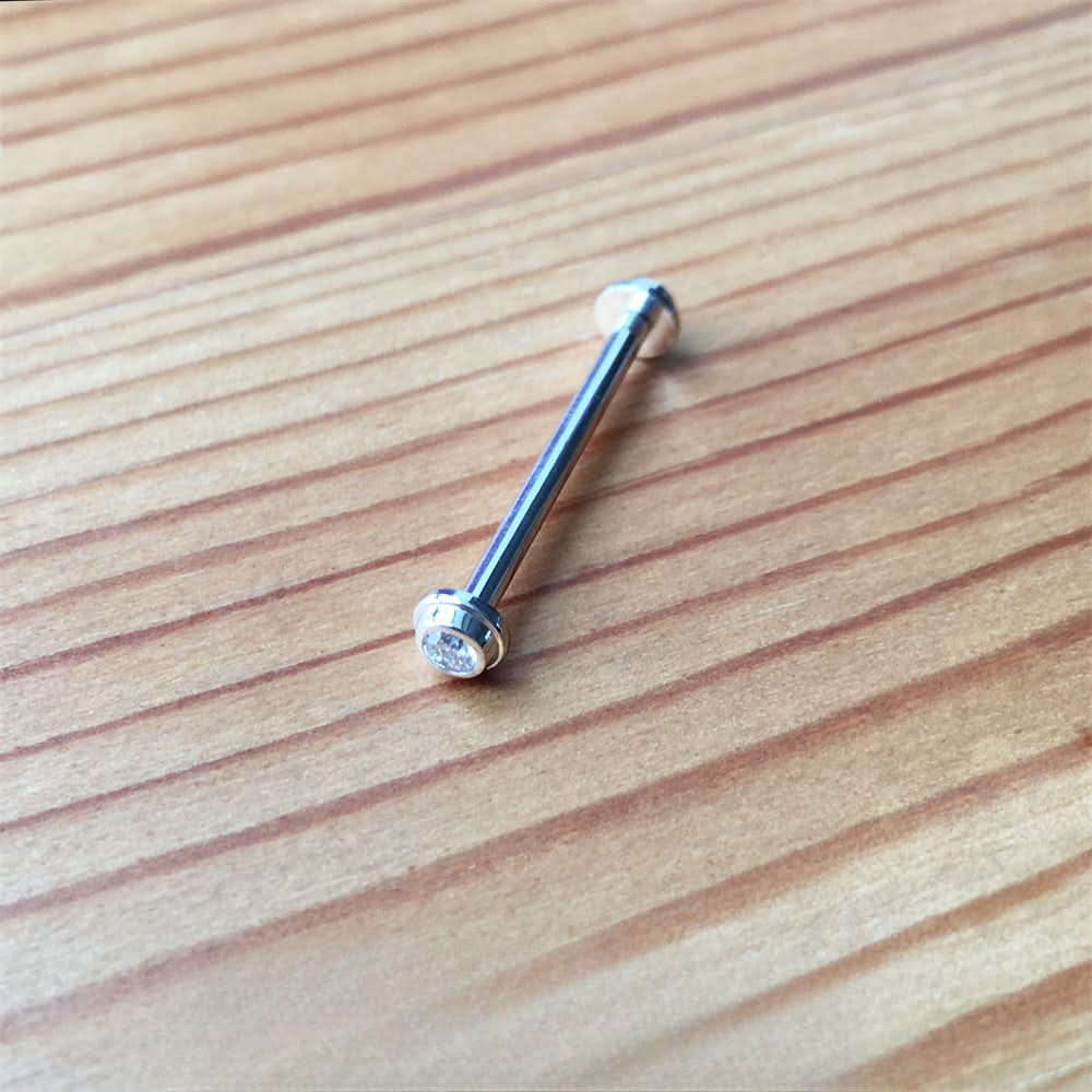 Tubo de tornillo de diamantes de oro blanco de 18k para Van Cleef Complicaciones poéticas Reloj Correa