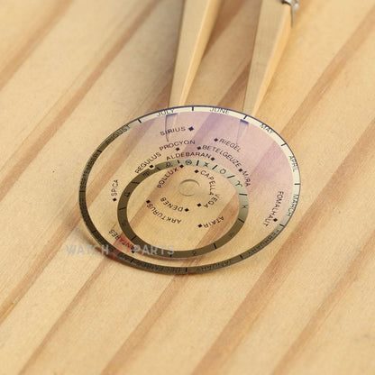 Crystal saphir pour Ulysse Nardin Astrolabium un 991-77 Verre de montre