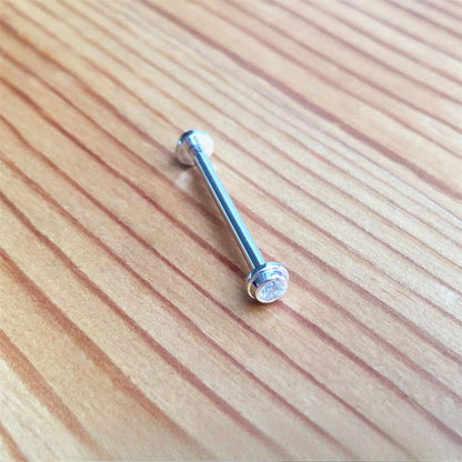 Diamanti in oro bianco da 18k tubo a vite per van Cleef Complicazioni poetiche cinghia di orologio da donna