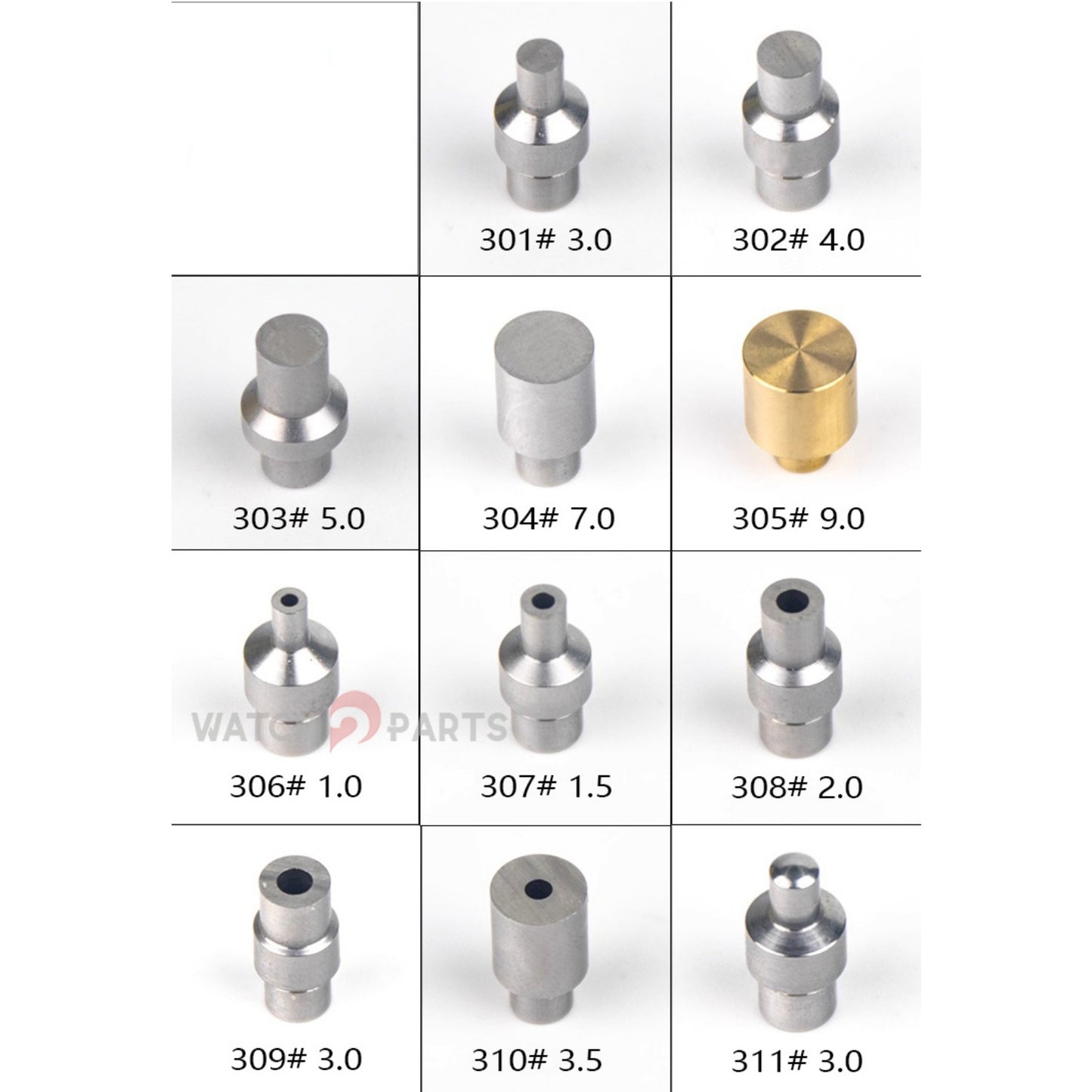 Professional Watchmaker Staking Set–Precision Punch&Anvil Bench Tool Kit for Pressing Hands&Balance Staffs&Gears&Rotor Bearing Screw