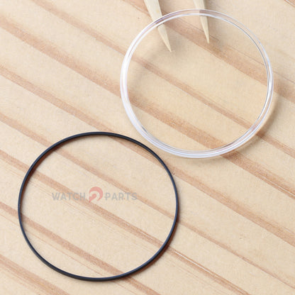 Box-shaped Watch Sapphire Crystal&Gasket for IWC Da Vinci Perpetual Calendar IW3921 43mm Glass - watch2parts