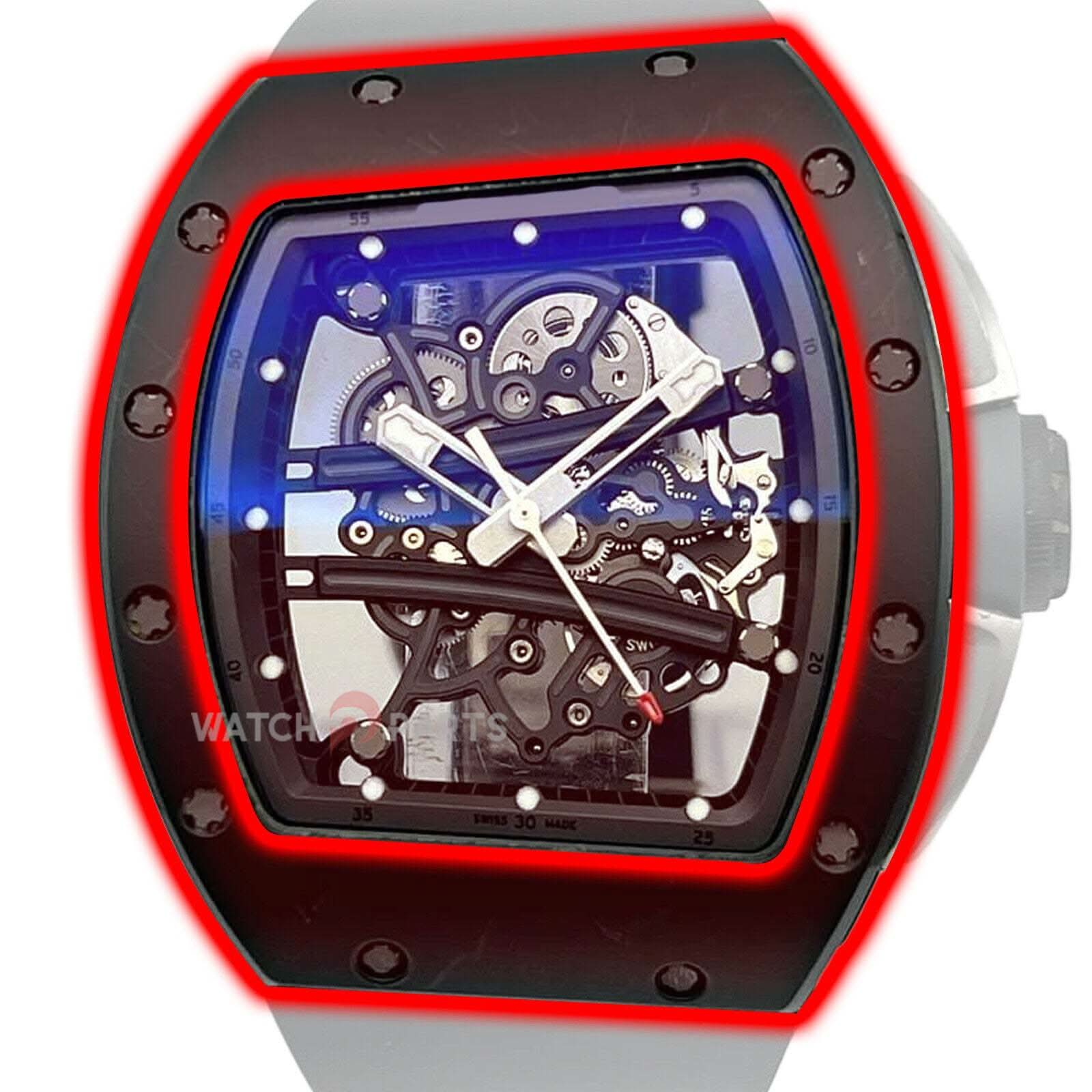 STZP Ceramic Watch Bezel per Richard Mille RM061 RM61-01 Case d'oro