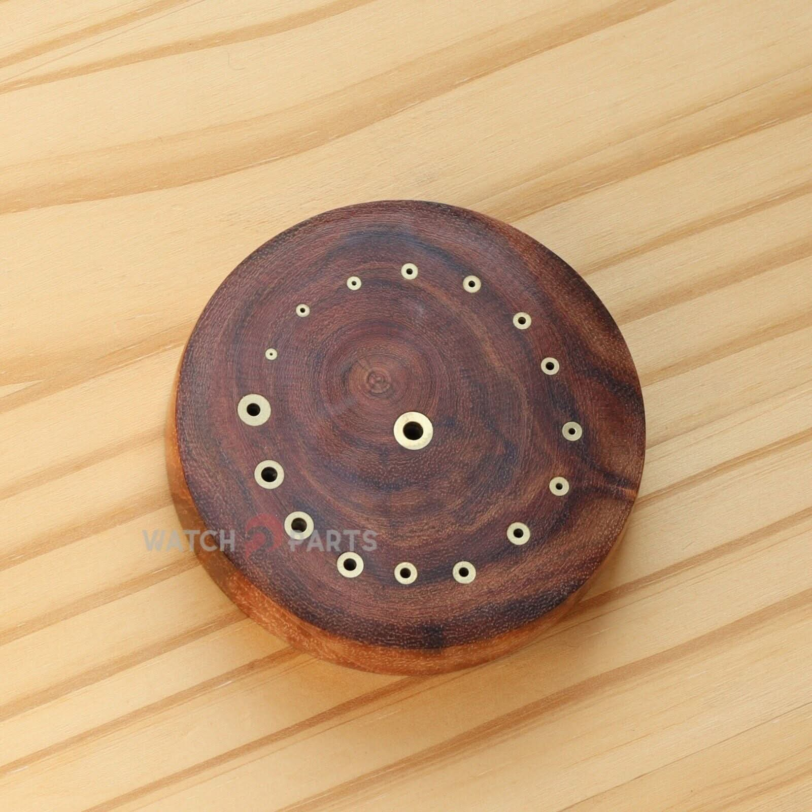 Huanghuali Wood Watch Repair Base Wooden Platform for Placing Balance Wheel, Hands, and Movement Brass Tubes - Repair Tools