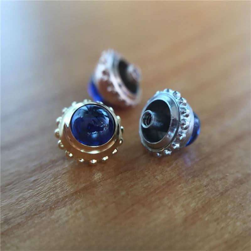 Blue Sapphire Crystal Watch Crown pour Cartier Tank / Ronde Lady's Watch