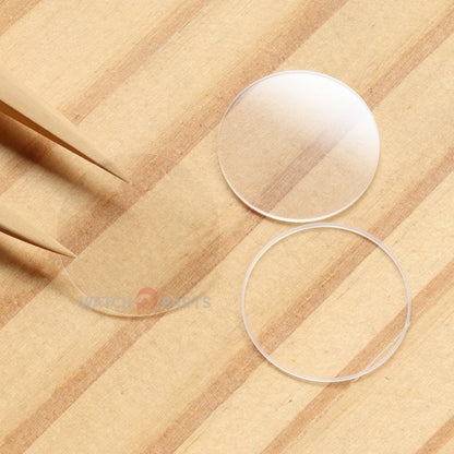 Inner and Outer Round Flat Watch Sapphire Crystal for Chopard Happy Sport 278245/278298 26mm Glass