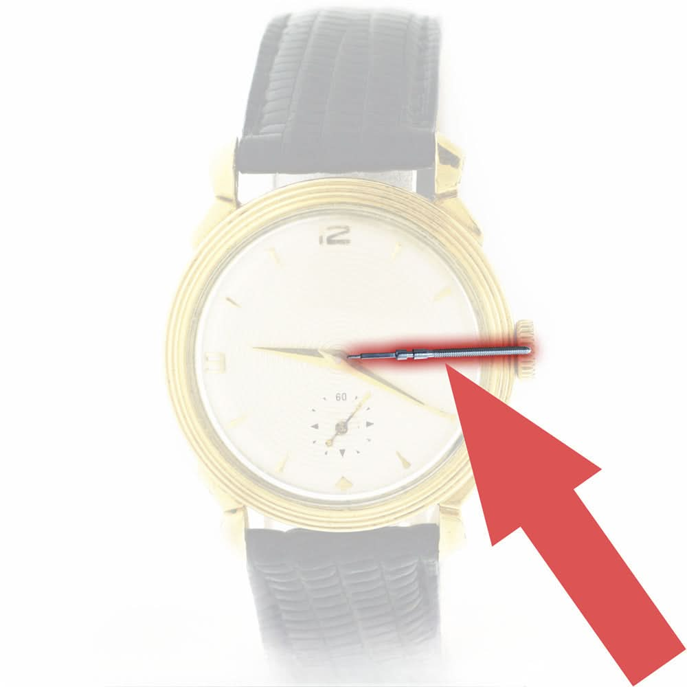 Regarder la tige de mouvement pour le calibre Cartier 690 Mécanisme des tiges de la couronne